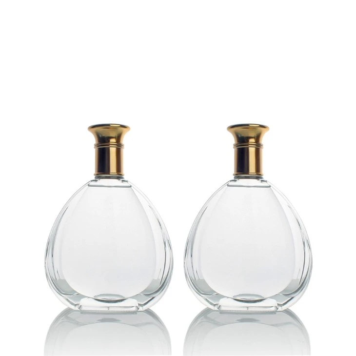Elegant Gold-embossed Glass Liquor Bottle suppliers